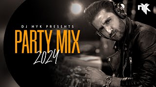 DJ NYK  New Year 2024 Party Mix  Yearmix  Non Stop Bollywood Punjabi English Remix Songs [upl. by Linder]