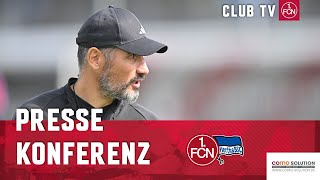 Die PK mit Cristian Fiél im ReLive  1 FC Nürnberg  Hertha BSC [upl. by Nashbar]