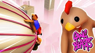 WER HÄLT SICH AM LÄNGSTEN ✿ GANG BEASTS DeutschHD [upl. by Aennyl]