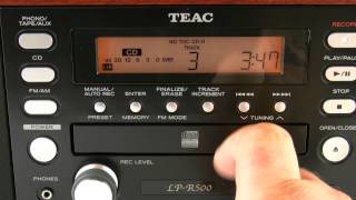 TEAC LPR500 How to Use [upl. by Ixel625]