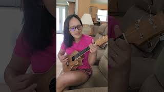 Learning Percussive ukulele percussive drum oneday [upl. by Adnauqaj146]