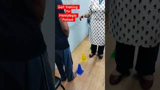 Gait training for hemiplegic patient youtube youtubeshorts strokerehab rehabilitation [upl. by Dinin887]