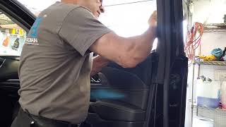 Chevy traverse 2020 Door panel sweep removal [upl. by Sharona]