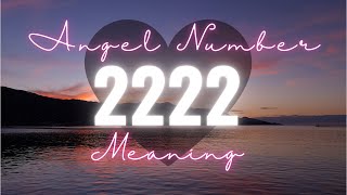 Angel number 2222  Angels Numbers Meaning [upl. by Aicilic]