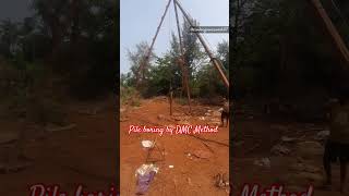 DMC method pile foundation dmc pilefoundation piles foundation tripod boring civil workers [upl. by Aitas]