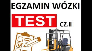 EGZAMIN UDT WÓZEK WIDŁOWY TEST CZ 2 [upl. by Enenaej]