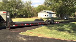 Maxey trailer 36 drop n load w goose neck option [upl. by Eesak759]