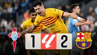 Celta Vigo vs Barcelona 12 La Liga 202324  MATCH REVIEW [upl. by Brooks]