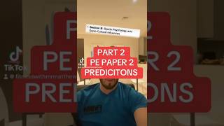 GCSE PE PAPER 2 PREDICTIONS THAT WILL HELP YOU PREPARE education exam revision pe gcse [upl. by Itsirhc266]