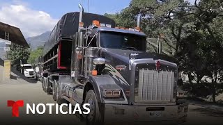 Camioneros colombianos serán contratados en EEUU  Noticias Telemundo [upl. by Hogg]