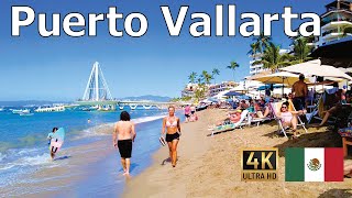 Puerto Vallarta México  4K Walking Tour in 2024 [upl. by Anselme516]