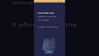 Beware of incongruence in body language If verbal and nonverbal cues conflict trust the nonverb [upl. by Clair]