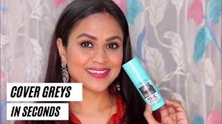 HOW TO COVER GREY HAIR IN SECONDS LOreal Paris Magic Retouch Demo amp Review [upl. by Suelo]