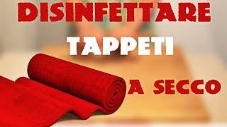 Disinfettare TAPPETI a secco [upl. by Hattie]