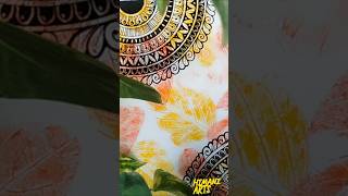 Leaf with mandala art How to create Mandala art shorts [upl. by Nnyleitak624]