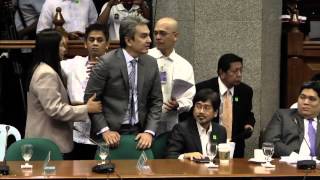 UNAs Tiangco Bautista not allowed to speak before Senate Blue Ribbon subcommittee [upl. by Ricoriki]