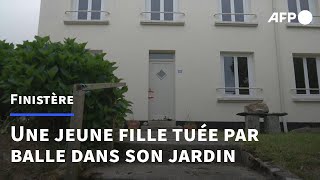 Finistère la maison de la jeune fille tuée par balle après les tirs dun voisin  AFP Images [upl. by Midian282]