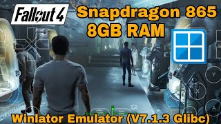 Winlator Emulator V713 Glibc Android  Fallout 4 Samsung S20 FE 5G Game Setting Game Play [upl. by Arty888]