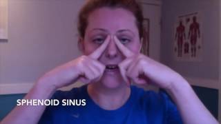 Massage routine to soothe inflamed sinuses [upl. by Atnahc]