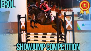 EROL SHOWJUMP COMPETITION  YOUNG HORSE TAKES OFF AT MERRIST WOOD CLEAR ROUND  VLOG 126 [upl. by Airla]