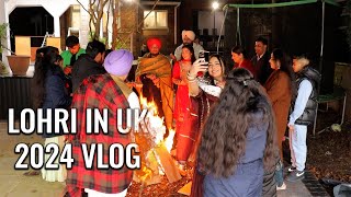 LOHRI IN UK 2024 VLOG  Bajwa Family TV [upl. by Eenar]