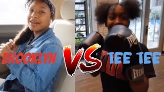 Tee tee response to Deshae Frost little sister Brooklyn [upl. by Henrik]