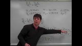 How to Solve a Problem Using the Combined Gas Law  Mr Pauller [upl. by Gagliano]