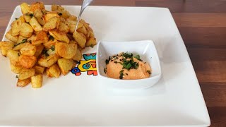 Patatas Bravas  Spicy Potatoes [upl. by Suirred]