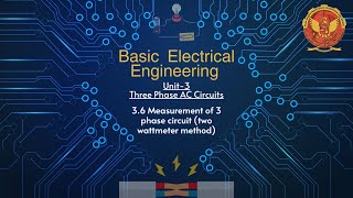 36 Measurement of 3 phase circuit two wattmeter method  BT104 [upl. by Tedra]