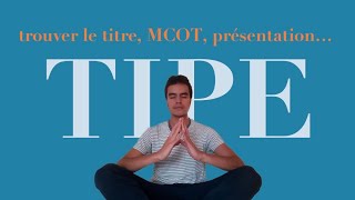 tout sur le TIPE [upl. by Seraphina]