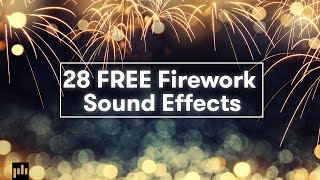 Download 28 FREE Firework Sound Effects SFX  PremiumBeatcom [upl. by Shushan]