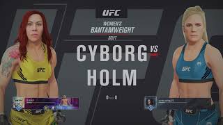 Cris Cyborg Vs Holly Holm Brawl till you fall [upl. by Brighton]