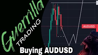 GUERRILLA TRADING  BUY SETUP ON AUDUSD [upl. by Masha]