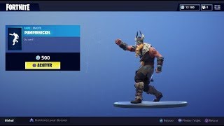 FORTNITE  Boutique du 8 août New Dance quotPUMPERNICKELquot  Skins quotLAPINETTE BAGARREUSEquot [upl. by Eelrebmik]