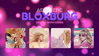 AESTHETIC TAYLOR SWIFT DECALS PART 3 FOR BLOXBURG  ROBLOX [upl. by Yevad]