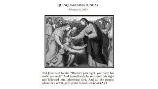 11 February 2024  Quinquagesima Sunday [upl. by Ardnassac]