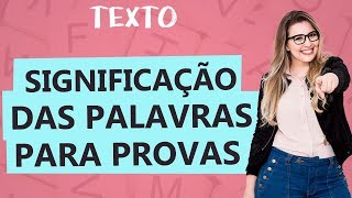 SIGNIFICADOS DAS PALAVRAS PARA INTERPRETAÇÃO DE TEXTOS  Aula 19  Profa Pamba  Texto [upl. by Iralam]