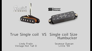 True Single coil VS Single coil Size Humbucker comparing [upl. by Leff762]