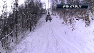 Jumping off the ski lift [upl. by Iznek]