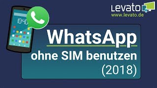 How to install and use WhatsApp without a SIM card [upl. by Lindsley]