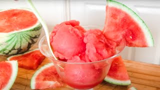 How To Make 2 Ingredient Watermelon Sorbet [upl. by Ikilisav]