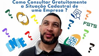 Como Consultar Gratuitamente a Situação Cadastral de uma Empresa [upl. by Andi]