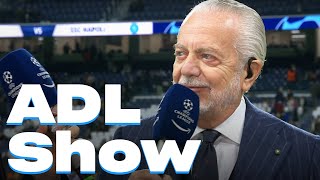 Intervista a De Laurentiis  Show del presidente prima di Real Madrid v Napoli [upl. by Miahc635]