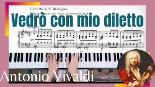 Vedrò con mio diletto Antonio Vivaldi piano accompaniment [upl. by Eylloh]