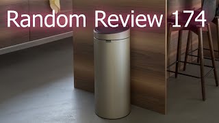 Brabantia Touch Bin Flat Top  Random Review 174 [upl. by Qifahs]