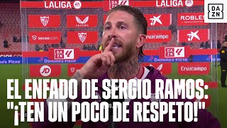 Sergio Ramos y su enfado viral con un aficionado quotCállate ya y respeta a la gentequot [upl. by Modla]