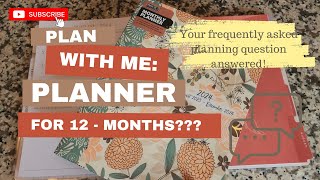 Plan with Me Frequently Asked Planner Question Annual Planning [upl. by Kauffman]