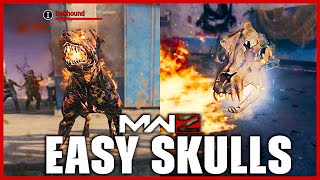 Easy Hellhound ‘Skulls’ Farming Strat for the Horde Hunt Event in MW3 Zombies FREE Killshot Skin [upl. by Ita]