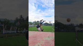 Smash salto 😱😱😱 sepaktakrawindonesia sepaktakraw [upl. by Domini293]