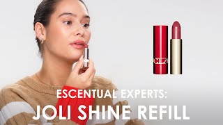 Escentual Experts Swatch Clarins Joli Rouge Shine Lipstick Refills [upl. by Nhguavoj]